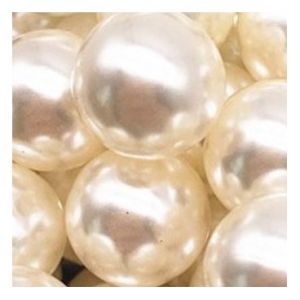 Apvalūs perlo imitacijos karoliukai 12mm 4vnt. (2 spalvos)