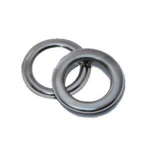Žiedai užuolaidoms metaliniai suspaudžiami 60x39mm (2 spalvos)