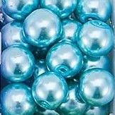 Apvalūs perlo imitacijos karoliukai spalvoti 6mm 10vnt. (16 spalvų)