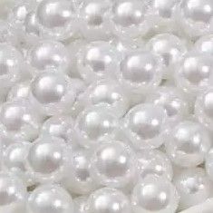 Apvalūs perlo imitacijos karoliukai 4mm 20vnt. (2 spalvos)
