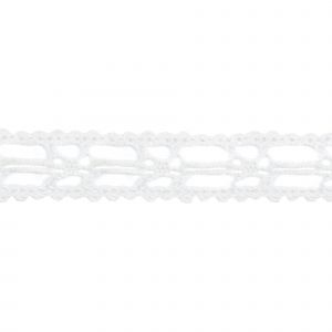 Nėriniai medvilniniai 15mm (842-WH)