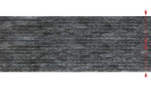 Neaustinė (flizelininė) klijuojama juostelė prasiūta 40mm