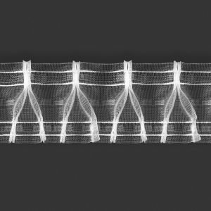 Užuolaidų drapiravimo juostelė LZ8/Z/75 7,5cm V formos klostės 1:2