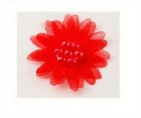 Organzos lelijos su karoliukais 35mm (10 spalvų)