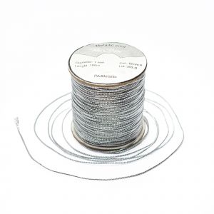Metalizuota virvutė 1mm (2 spalvos)