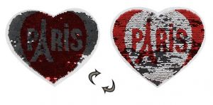 Aplikacija prisiuvama labai didelė TOMORROW-YESTERDAY keičianti spalvą