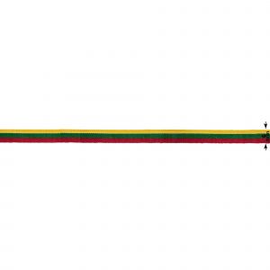 Megzta poliesterinė juostelė trispalvė 6mm