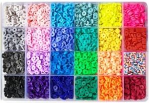 Polimerinio molio karoliukų rinkinys 2400vnt.