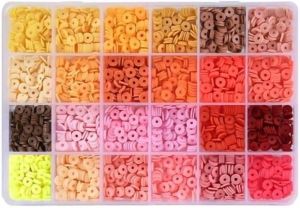 Polimerinio molio karoliukų rinkinys 2400vnt.