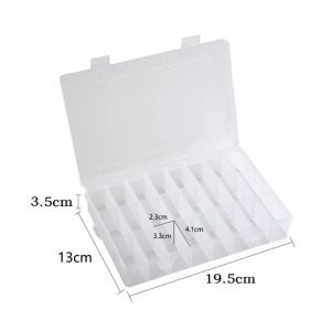 Dėžutė plastikinė 24 skyrelių