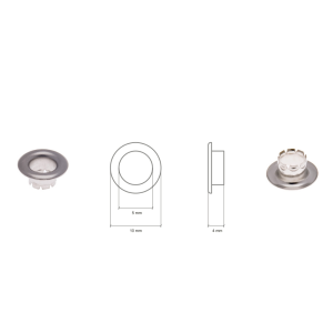 Įvorės 2 dalių 5mm