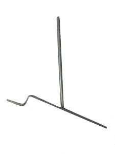 Viengubas metalinis kablys prekių stendams