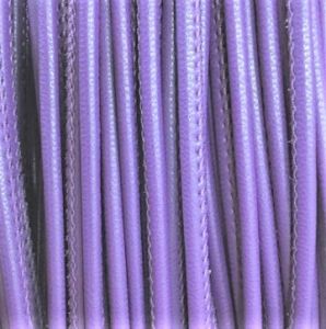 Dirbtinės odos virvutė 3mm-Šviesiai violetinė